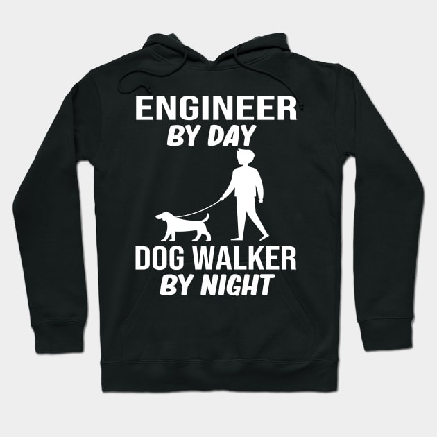 engineer by day dog walker by night gift Hoodie by T-shirt verkaufen